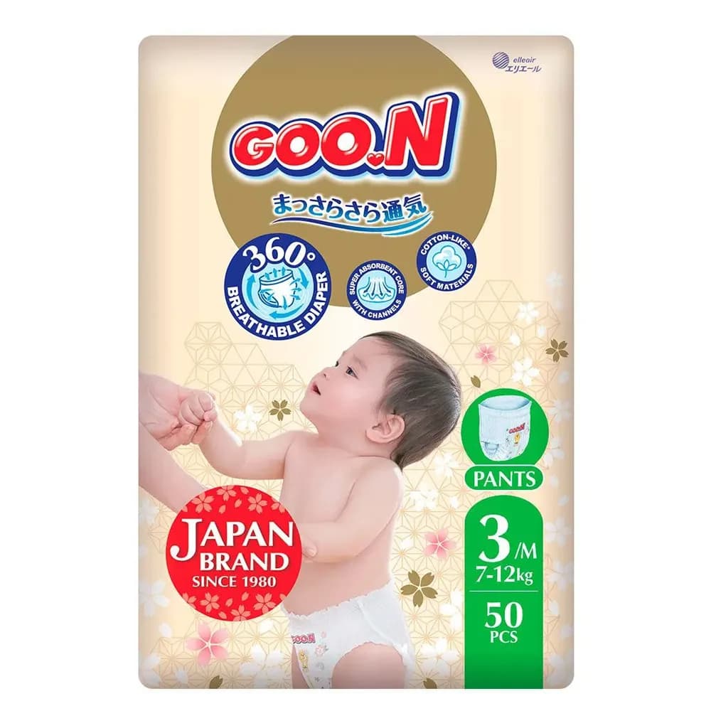 Підгузники-трусики Goo.N M Premium Soft 50шт 863227 фото 8