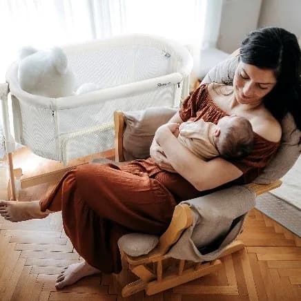 Кроватка-люлька 2в1 BabyGO Amila 4151 Creme фото 2