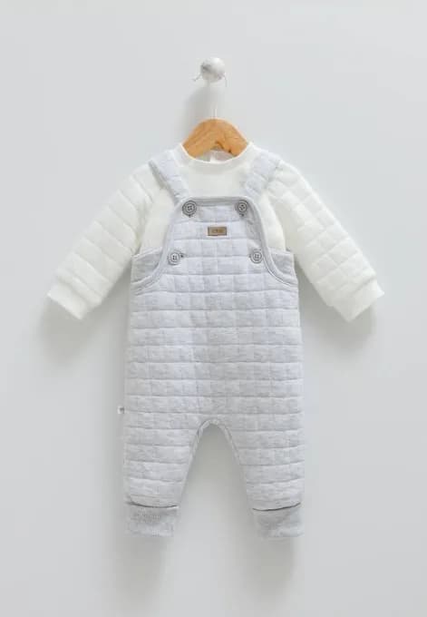 Комплект (кофта дл.рук+комбинезон) Caramell SLE9977 -серый фото 2 Комплект (кофта дл.рук+комбинезон) Caramell SLE9977 -серый фото 2
