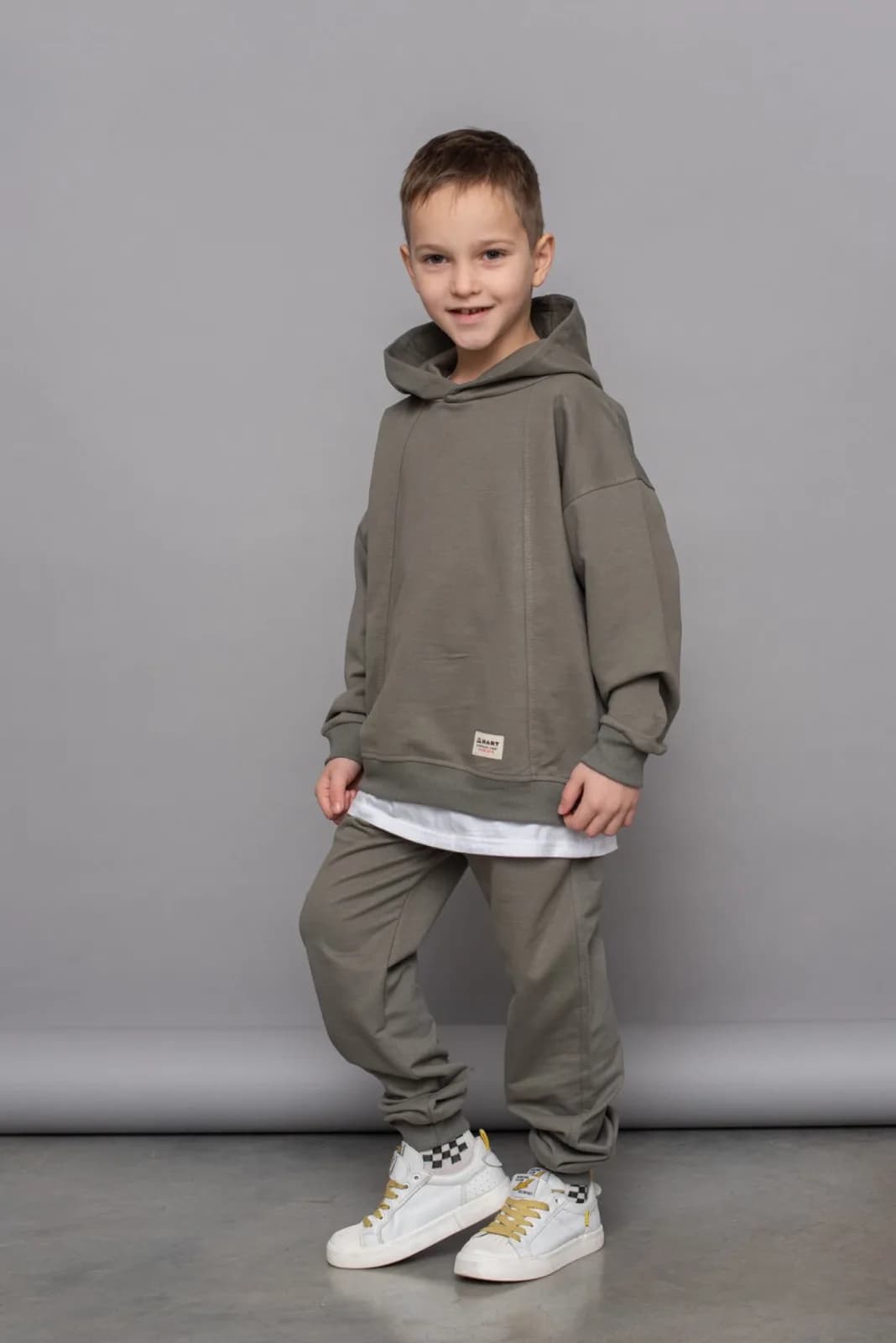 Костюм спорт. (толстовка+штаны) мальчик Hart 1391зеленый фото 6