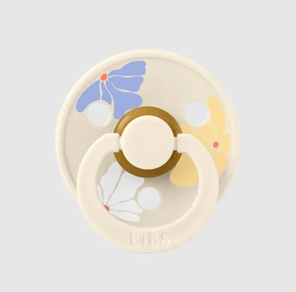 Пустышка латексная BIBS Pacifier Colour Morning Bloom – Ivory 0-6м 10013216 фото 3 Пустышка латексная BIBS Pacifier Colour Morning Bloom – Ivory 0-6м 10013216 фото 3