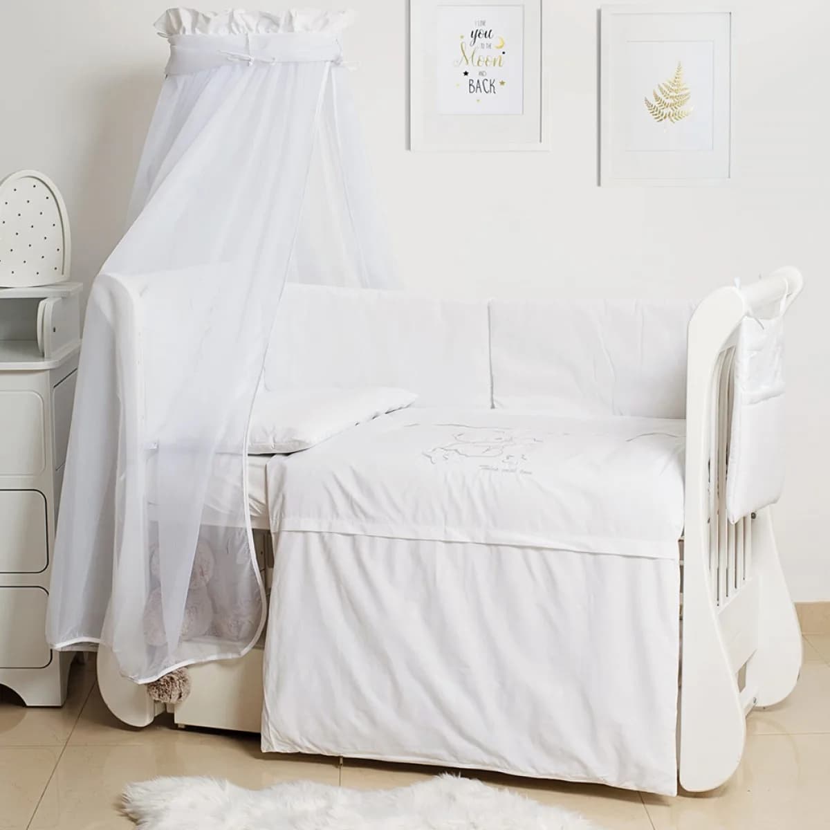 Постільний комплект Twins Dolce Loving bear white 8од 4062-D-010 фото 4 Постільний комплект Twins Dolce Loving bear white 8од 4062-D-010 фото 4