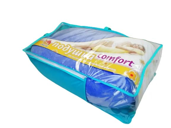 Подушка для беременных и кормления Comfort голубой ПБК (в) фото 4 Подушка для беременных и кормления Comfort голубой ПБК (в) фото 4