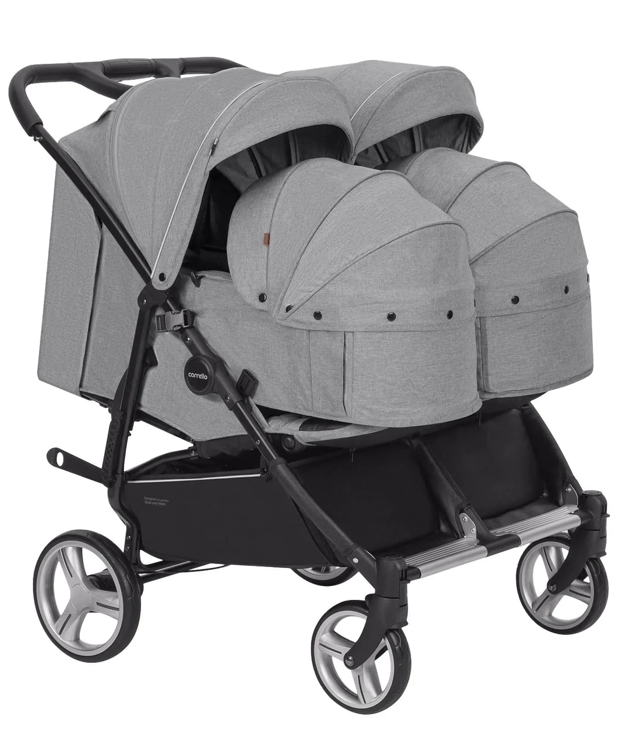 Коляска универсальная 2в1 для двойни Carrello Connect CRL-5502/1 Ink Gray фото 10 Коляска универсальная 2в1 для двойни Carrello Connect CRL-5502/1 Ink Gray фото 10