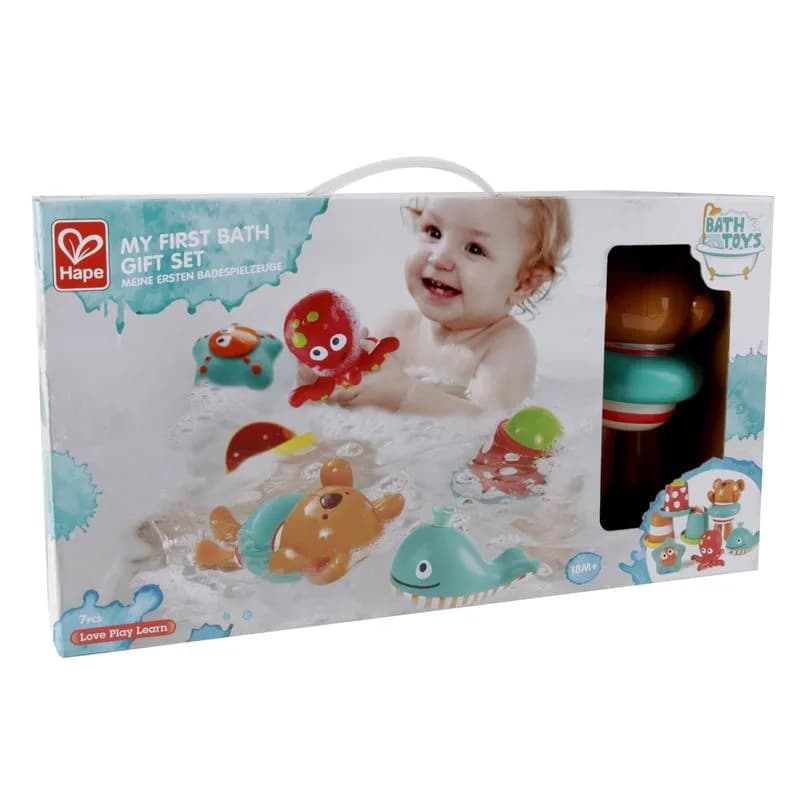Набор для купания Hape Мои первые игрушки для ванной 7 в 1 E0220 фото 6