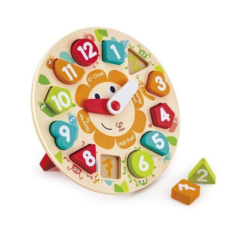 Пазл-сортер дерев'яний Hape Годинник E1622