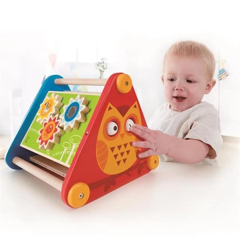 Бизибокс деревянный Hape 5 в 1 E0434 фото 6