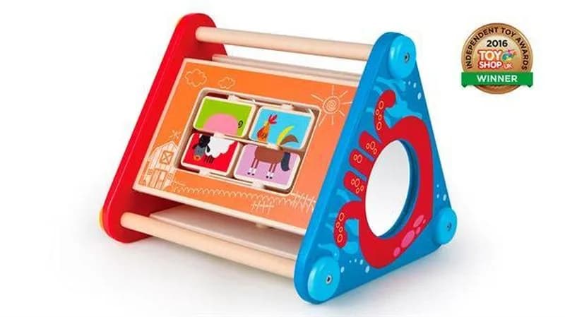 Бизибокс деревянный Hape 5 в 1 E0434 фото 5