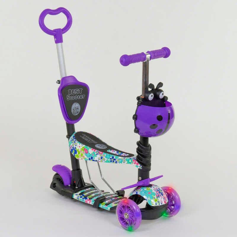 Самокат Best Scooter 3-х колісний з ручкою 5в1 68995 Самокат Best Scooter 3-х колісний з ручкою 5в1 68995