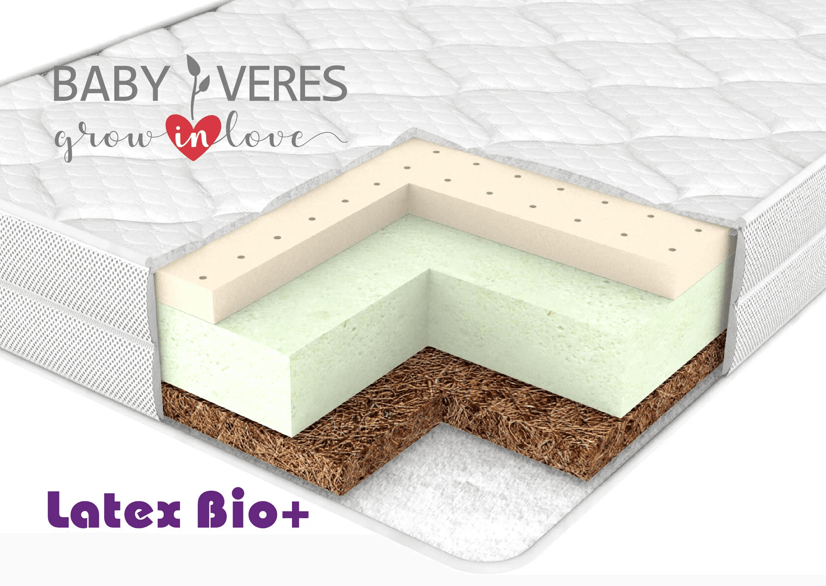 Матрас Верес Latex bio+ 120х60х10 см 50.7.01