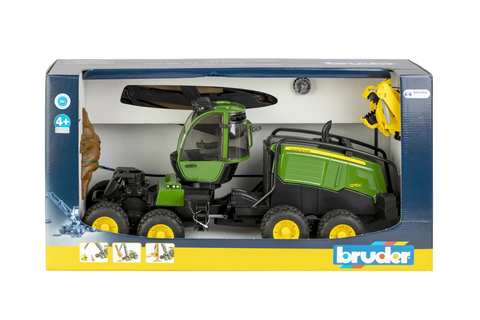 Харвестер John Deere 1270G с 1 бревном 1:16 Bruder 02135 фото 12 Харвестер John Deere 1270G с 1 бревном 1:16 Bruder 02135 фото 12