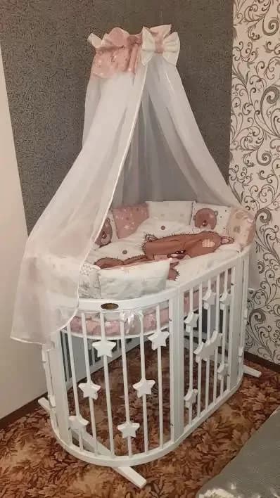 Ліжко-трансформер 9в1 IngVart Smart bed Oval зірки 2359001 фото 4 Ліжко-трансформер 9в1 IngVart Smart bed Oval зірки 2359001 фото 4