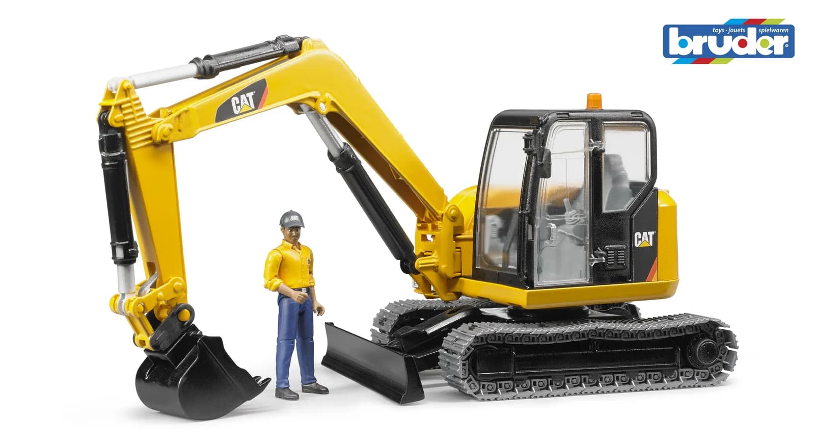 Мини-экскаватор Cat 1:16 с водителем Bruder 02466 фото 3 Мини-экскаватор Cat 1:16 с водителем Bruder 02466 фото 3