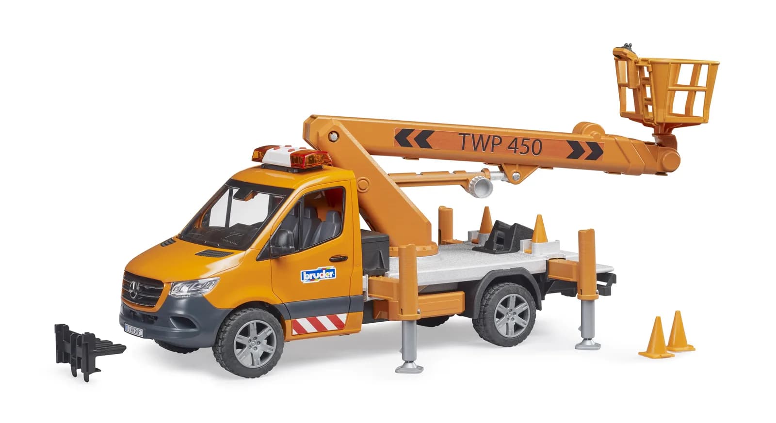 Автовышка Mercedes Sprinter с телескопической платформой 1:16 Bruder 02679 фото 6 Автовышка Mercedes Sprinter с телескопической платформой 1:16 Bruder 02679 фото 6