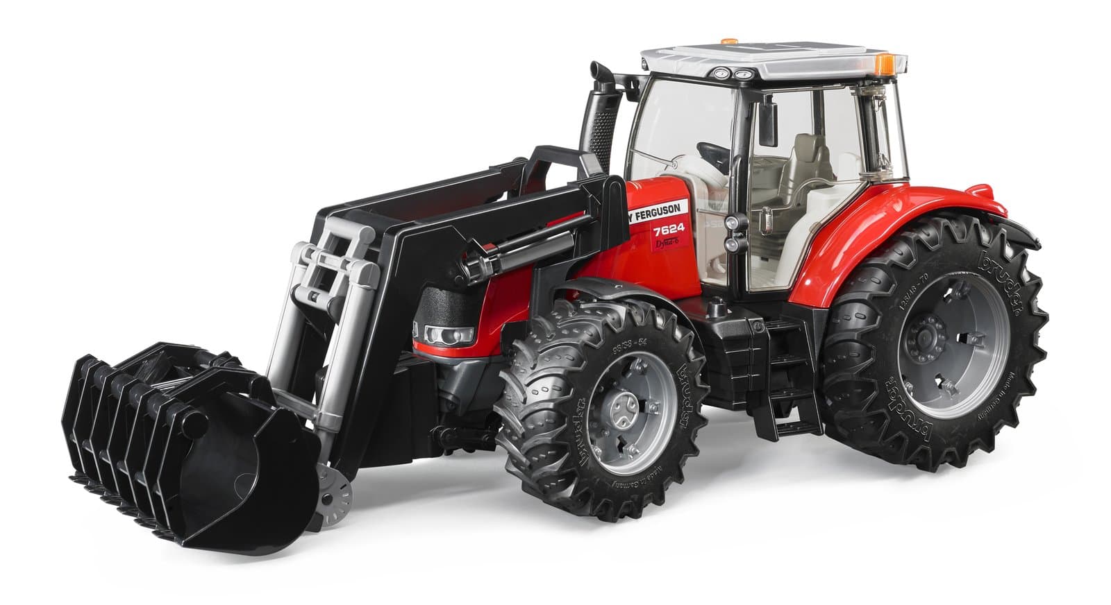 Трактор Massey Ferguson 7624 з переднім наватажувачем 1:16 Bruder 03047