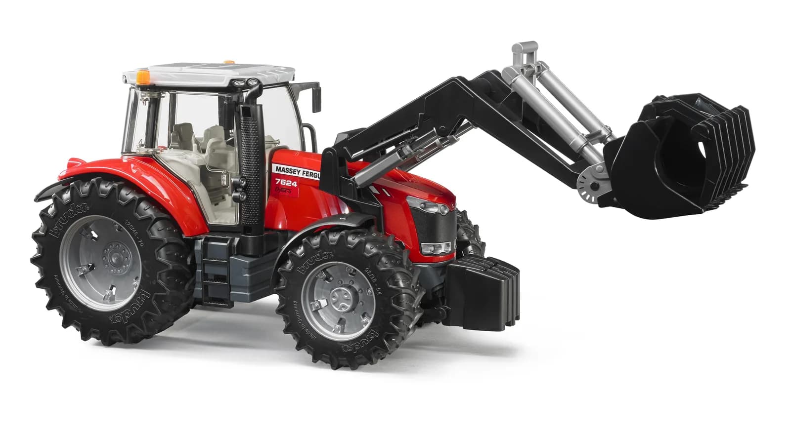 Трактор Massey Ferguson 7624 с передним погрузчиком 1:16 Bruder 03047 фото 5 Трактор Massey Ferguson 7624 с передним погрузчиком 1:16 Bruder 03047 фото 5