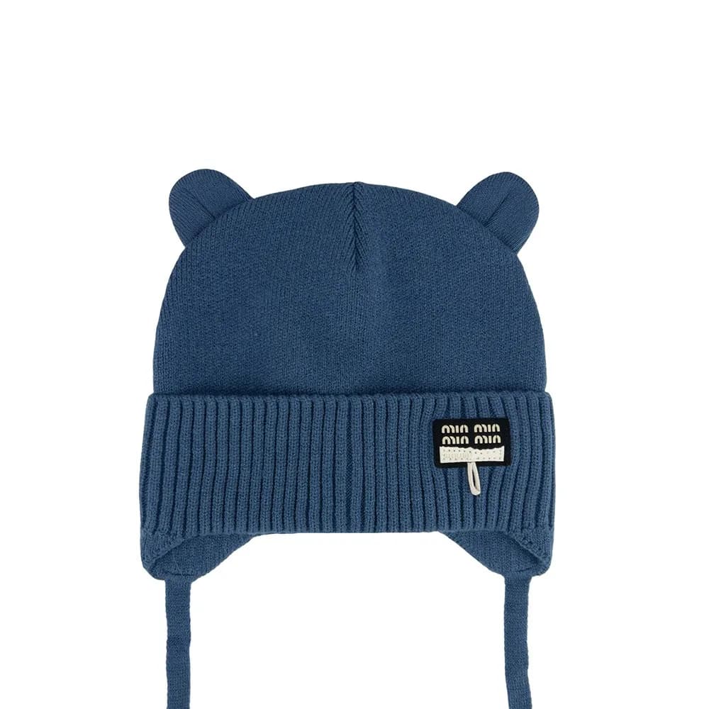 Шапка TALVI двойная вязка с хлопковой подкладкой на завязках Кенди синий р. 42-44 фото 2 Шапка TALVI двойная вязка с хлопковой подкладкой на завязках Кенди синий р. 42-44 фото 2