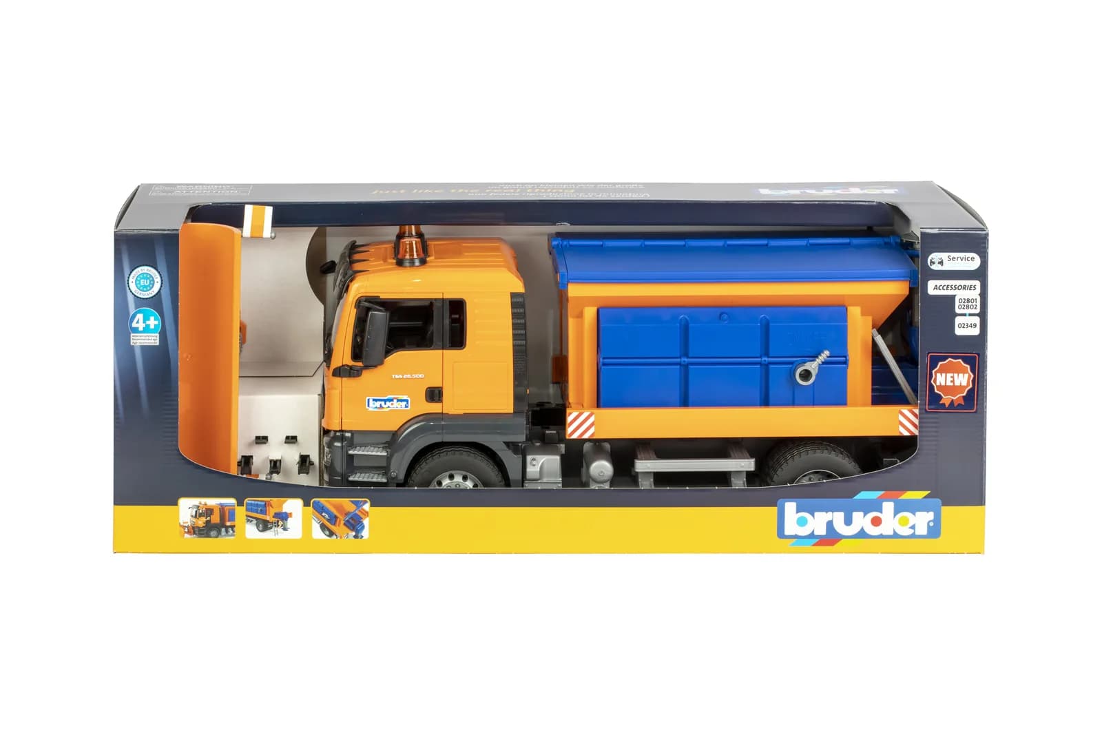 Снігоприбиральне авто MAN tgs 1:16 Bruder 03785 фото 8
