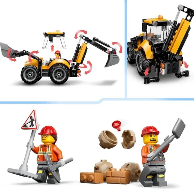 Конструктор Lego City Екскаватор-навантажувач 301дет 60480 фото 2 Конструктор Lego City Екскаватор-навантажувач 301дет 60480 фото 2