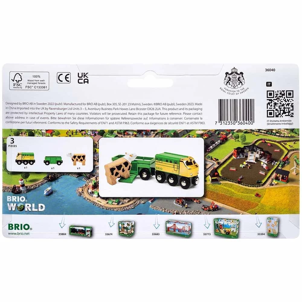Фермерський потяг для залізниці BRIO Special Edition 36040 фото 5