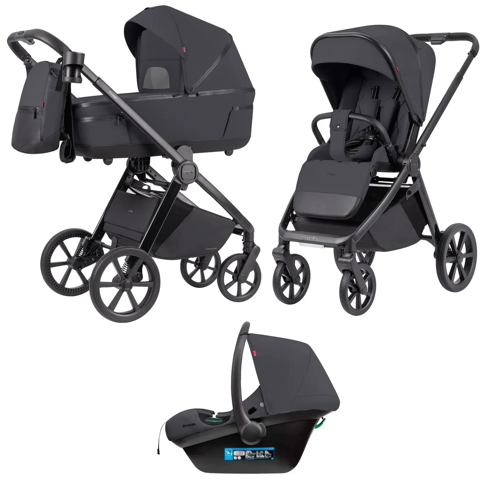 Коляска универсальная 3в1 Carrello Omega+ CRL-6545 Meteor Grey фото 13 Коляска универсальная 3в1 Carrello Omega+ CRL-6545 Meteor Grey фото 13