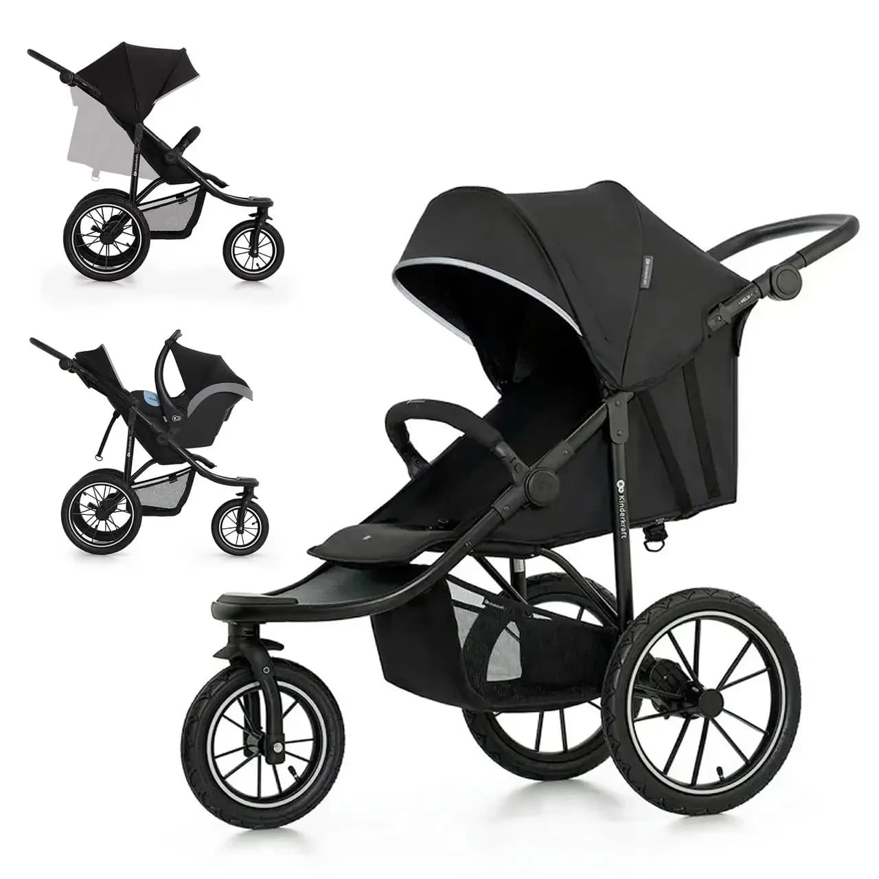 Коляска прогулочная Kinderkraft Helsi KSHELS00BLK0000 Deep Black фото 5 Коляска прогулочная Kinderkraft Helsi KSHELS00BLK0000 Deep Black фото 5