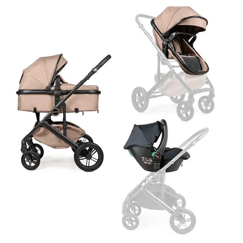 Коляска-трансформер 3в1 Ninos Ave NAV3V12026DB Dark Beige