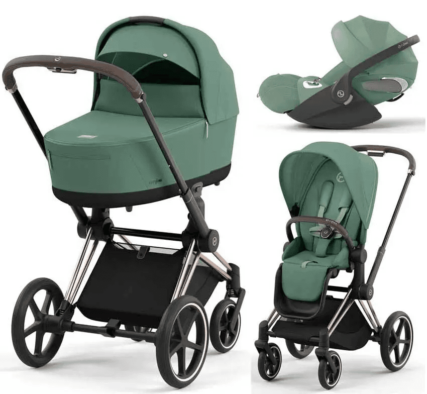 Коляска універсальна 3в1 Cybex Priam 4.0 Leaf Green/Rosegold/Cloud T i-Size 510129-08/4 Коляска універсальна 3в1 Cybex Priam 4.0 Leaf Green/Rosegold/Cloud T i-Size 510129-08/4