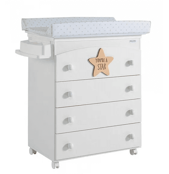 Комод Micuna Valeria Baby Star White B-970 BABY STAR WHITE Комод Micuna Valeria Baby Star White B-970 BABY STAR WHITE