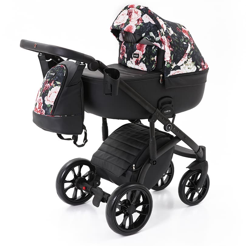 Коляска універсальна 3в1 Kidex K-Style Bloom of Rose Handle Black KDXS02