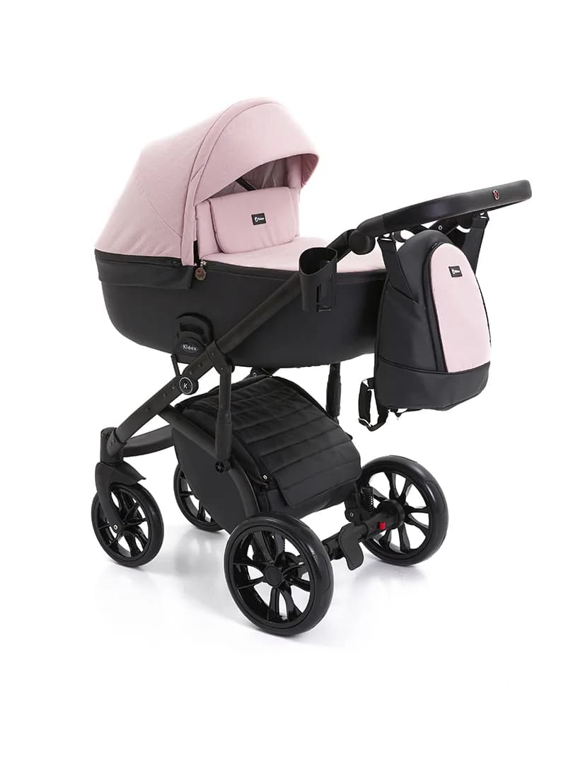 Коляска универсальная 2в1 Kidex K-Style Pink Handle Black KDX0032 фото 2