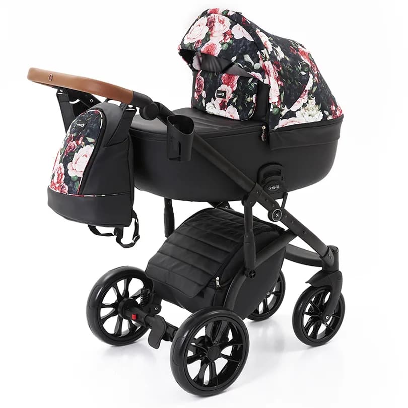 Коляска універсальна 2в1 Kidex K-Style Bloom of Rose Handle Brown KDX0012 фото 2