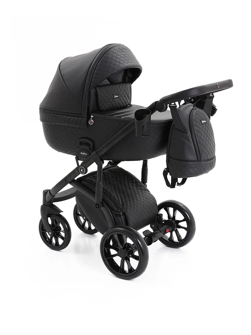 Коляска універсальна 2в1 Kidex K-Style Pure black Handle black KDX007 фото 3