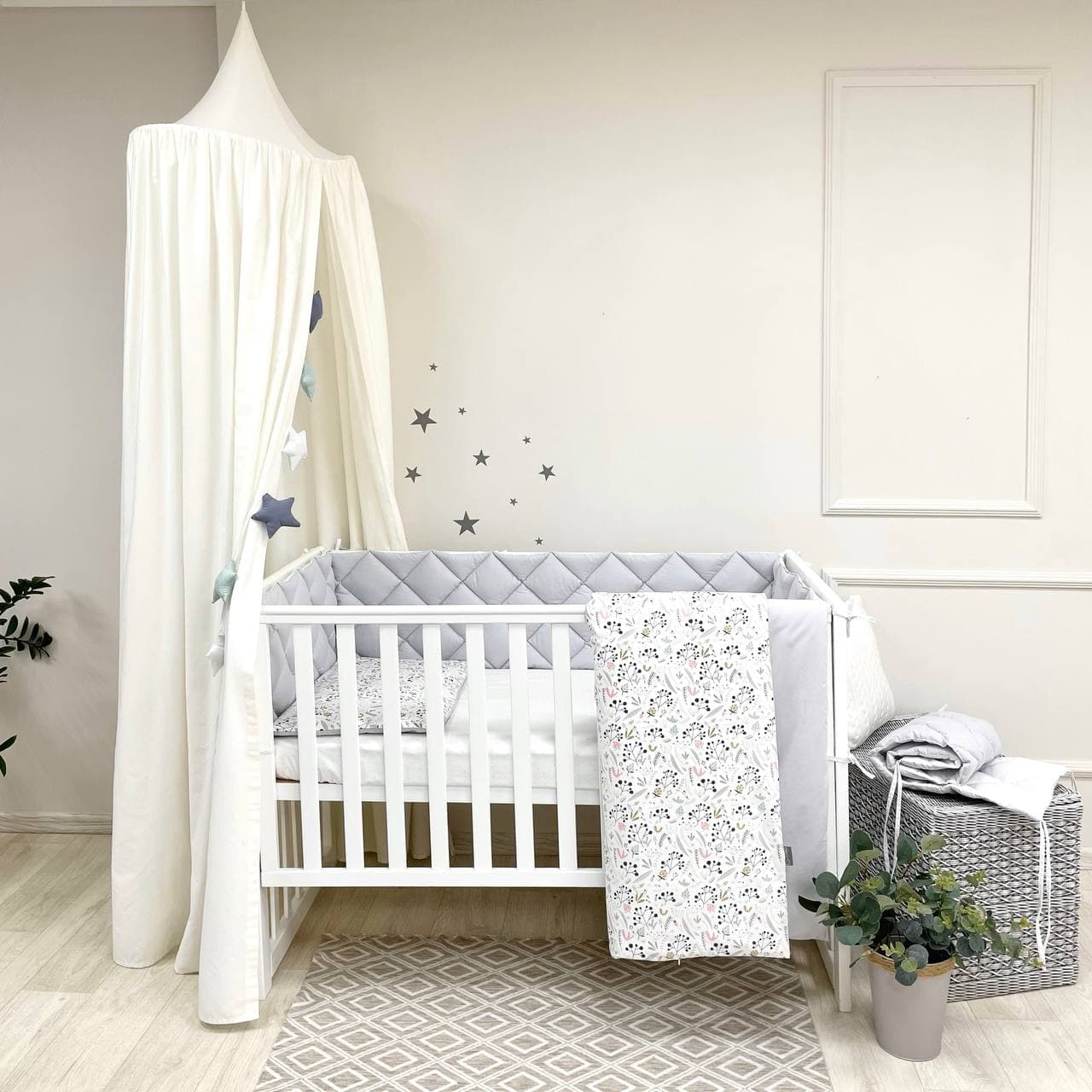 Постельный комплект Маленькая Соня Baby Mix Скандинавские бутоны 6ед 0029145 Постельный комплект Маленькая Соня Baby Mix Скандинавские бутоны 6ед 0029145