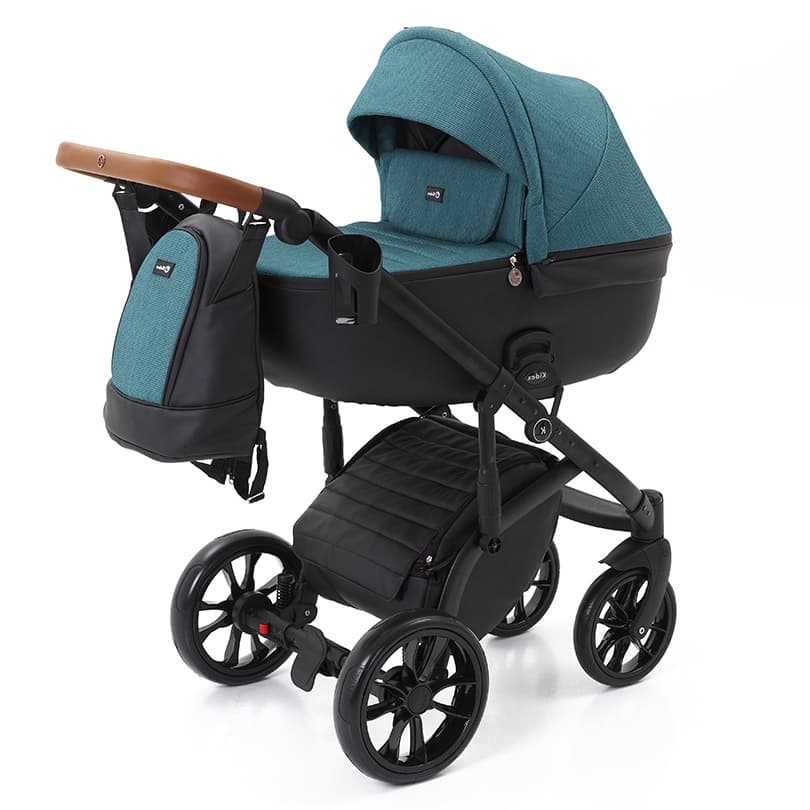 Коляска универсальная 2в1 Kidex K-Style Emerald Green Handle Brown KDX0021 Коляска универсальная 2в1 Kidex K-Style Emerald Green Handle Brown KDX0021