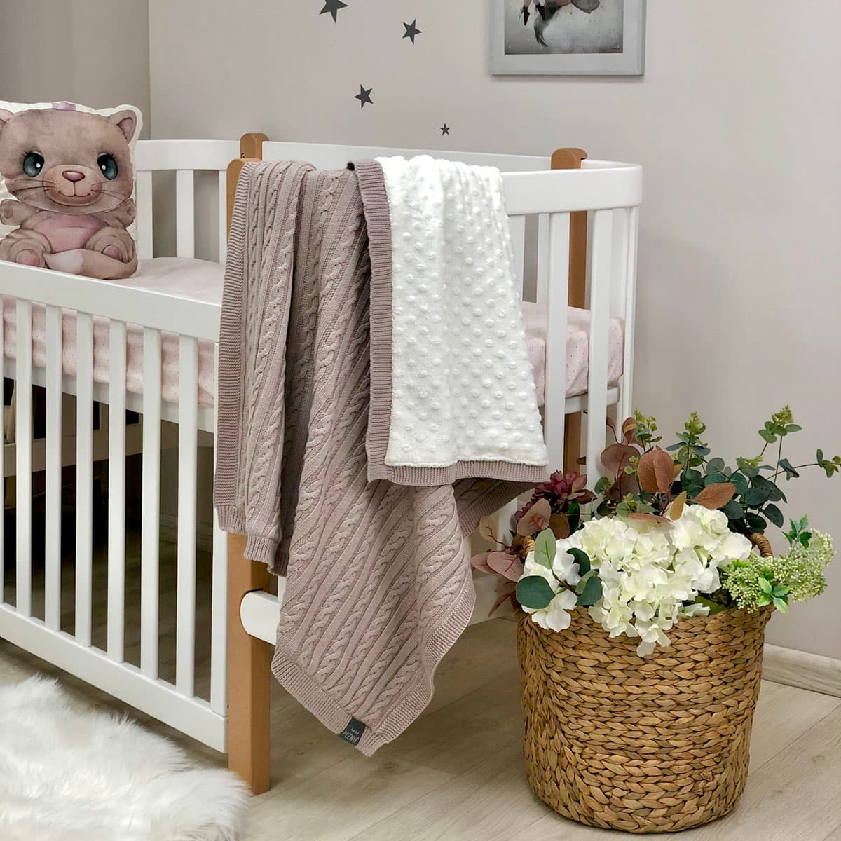 Плед в'язаний WellSoft Маленька Соня Коси 8252388