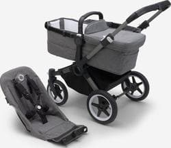 Шасси с прогулочным блоком для коляски Bugaboo Donkey 5 100002035 Graphite / Grey Melange