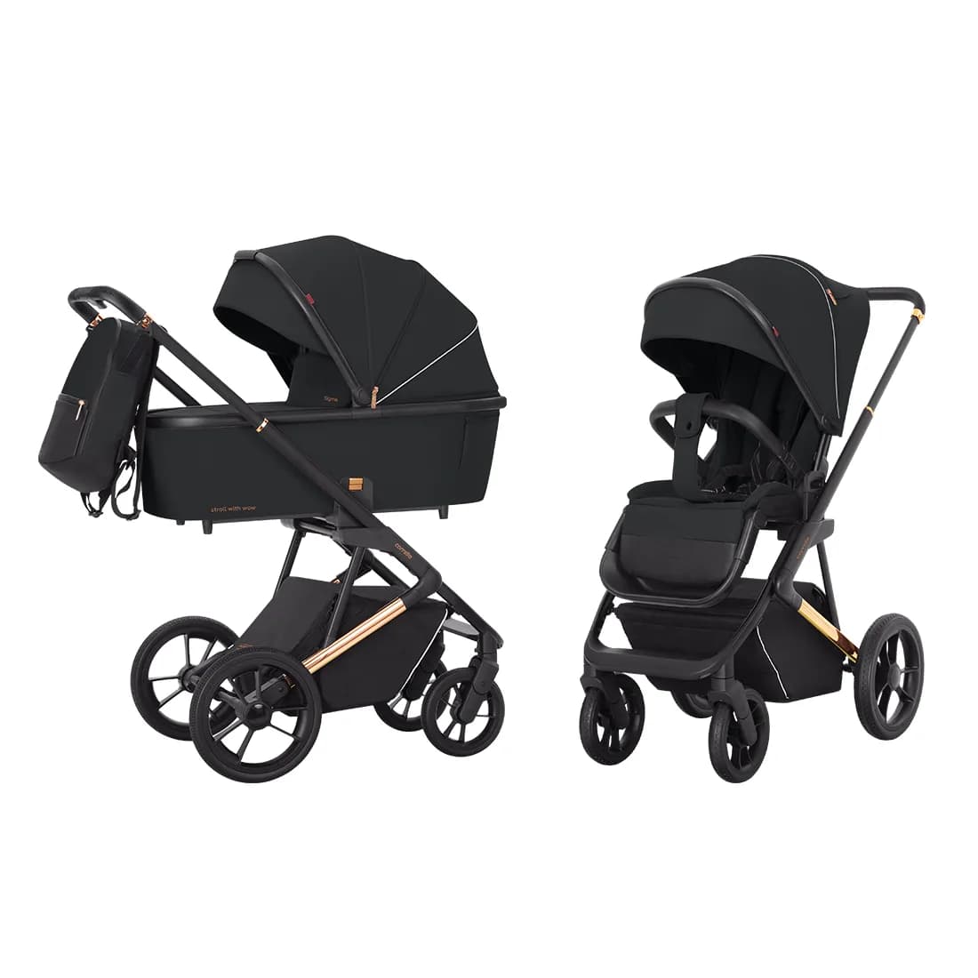 Коляска универсальная 2в1 Carrello Sigma CRL-6509 Obsidian Black фото 5