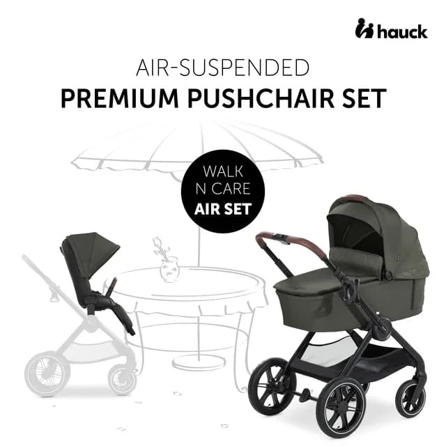 Коляска універсальна 2в1 Hauck Walk N Care Air 16549-2 Dark Olive фото 3