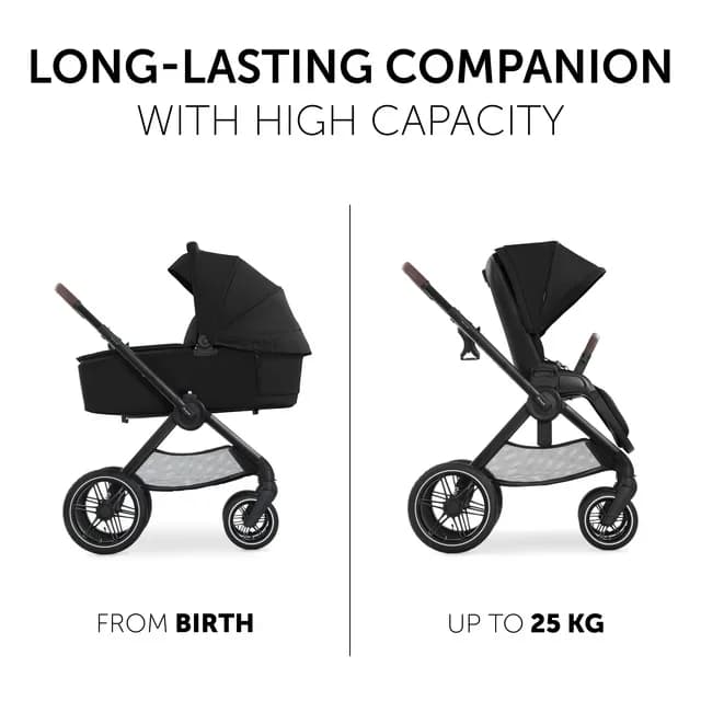 Коляска універсальна 2в1 Hauck Walk N Care Air 16547-8 Black фото 3