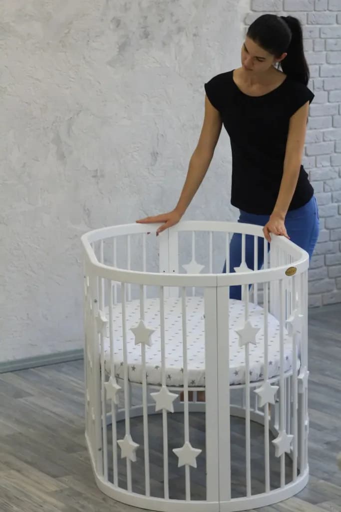 Ліжко-трансформер 9в1 IngVart Smart bed Round зірки 1359003 фото 3