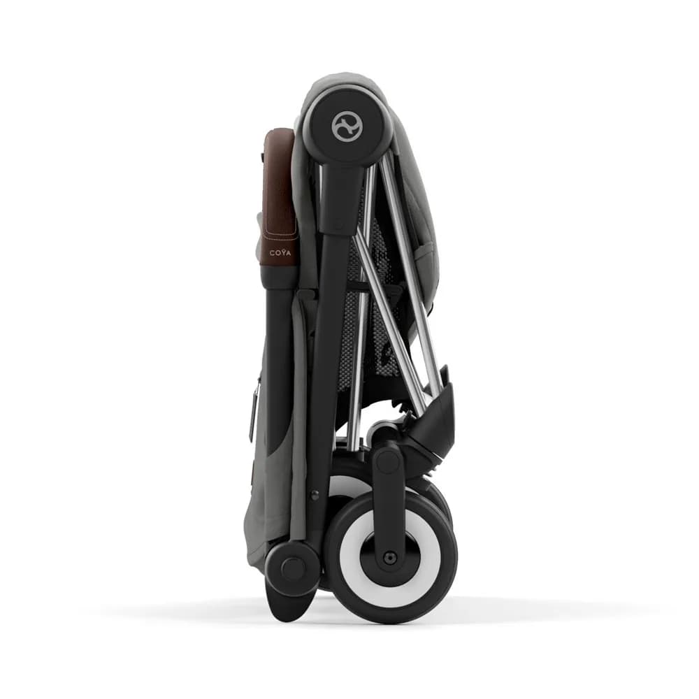 Коляска прогулочная Cybex Coya Chrome Dark Brown 522004395 Mirage Grey фото 3