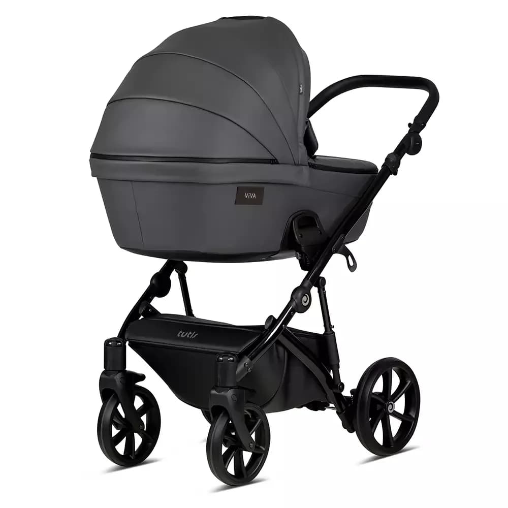 Коляска универсальная 2в1 Tutis Viva⁴ Leather 1202087 Shadow grey фото 3