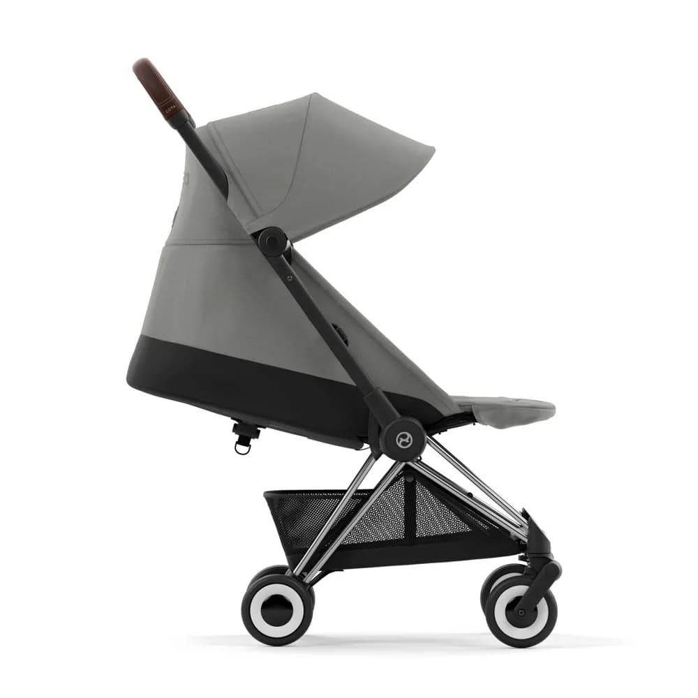 Коляска прогулочная Cybex Coya Chrome Dark Brown 522004395 Mirage Grey фото 2