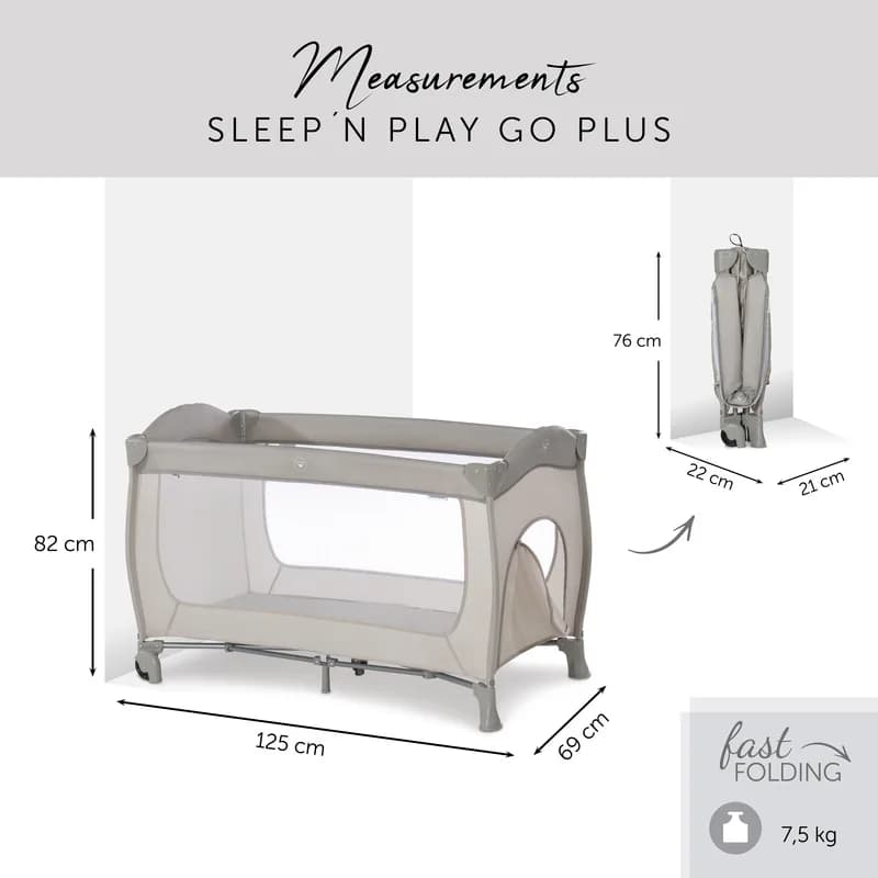 Манеж Hauck Sleep N Play Go Plus 60081-8 Grey фото 4
