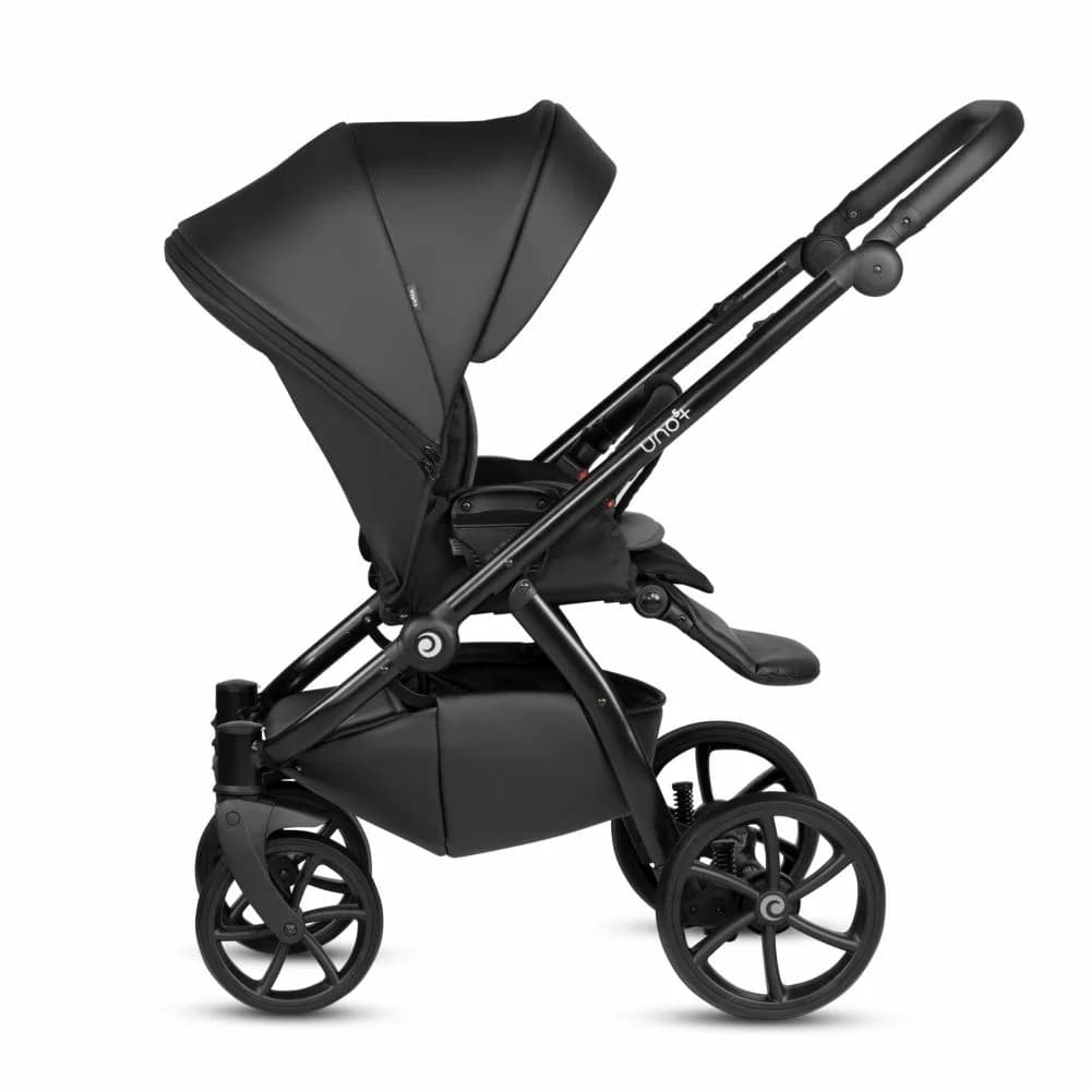 Коляска универсальная 2в1 Tutis Uno5+ Leather collection 1402699 Jet Black фото 3