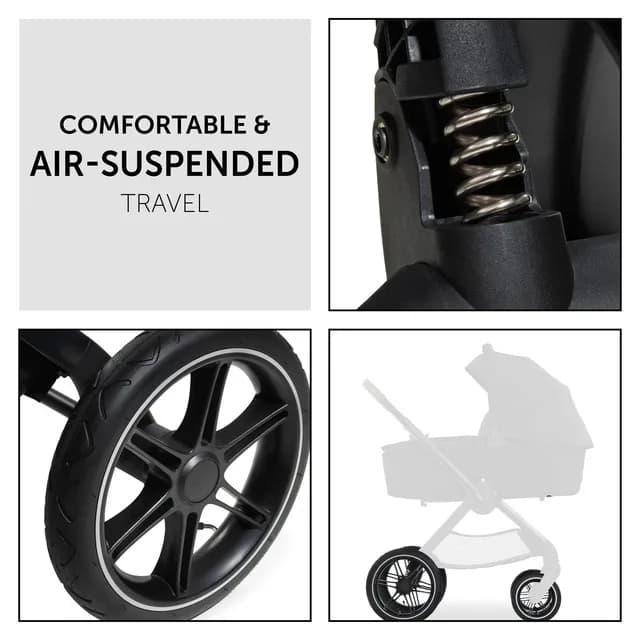 Коляска універсальна 2в1 Hauck Walk N Care Air 16547-8 Black фото 4