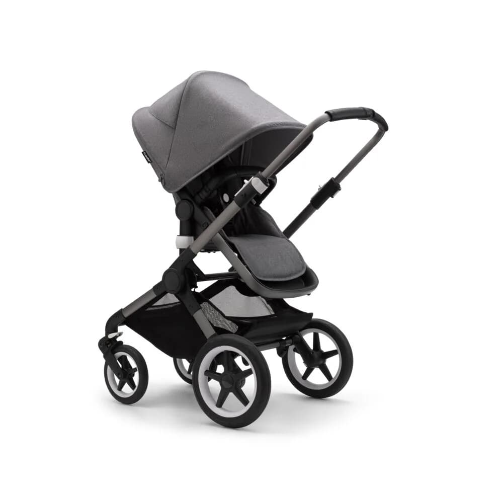 Коляска універсальна 2в1 Bugaboo Fox 3 без капюшона Graphite/Grey Melange 2306010041 фото 3
