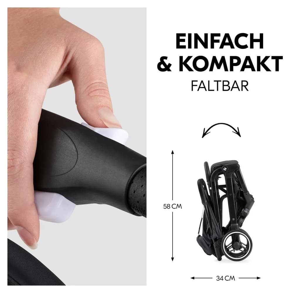 Коляска прогулочная Hauck Travel N Care Plus 16018-3 Black фото 3
