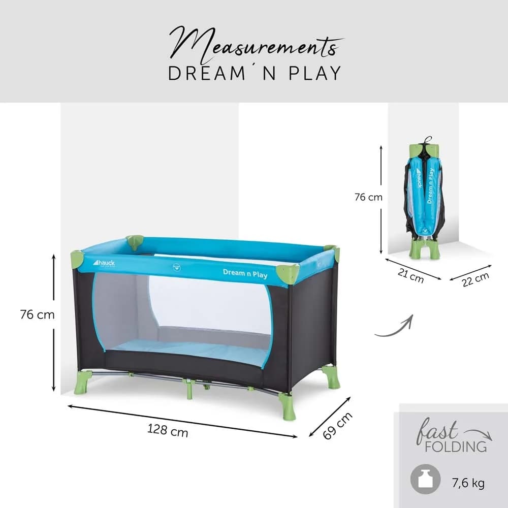 Манеж Hauck Dream N Play 60448-9 Water Blue фото 2